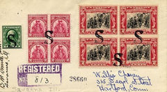 US Illinois, Savanna 410, 651, 657 Fancy cancel Cover,