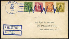 US Illinois, Worth 632, 638, 640, 683 Fancy Cancel Cover, Large W