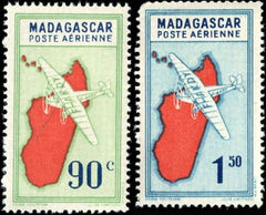 Madagascar C25 - C25O mostly VF NH Vichy Goverment Set