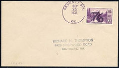 US Kentucky, Seventy Six 758 Fancy Cancel Cover