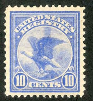 US F1 Registration Stamp  H VF - XF