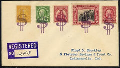 US Mississippi, Money 632, 634, 642, 651, 657 Fancy Cancel Cover