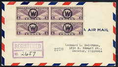 US New Jersey, Wildwood C12 fancy cancel Cover, W in Circle