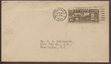 US 1930 C14 FDC slight toning