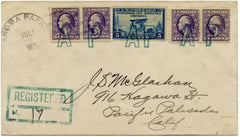 US Illinois, Aroma Park 530, 650 Fancy cancel Cover, AP