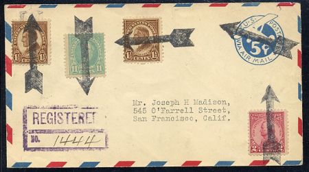 US Pennsylvania, Corry 563, 633, UC1  Fancy Cancel Cover, Arrow