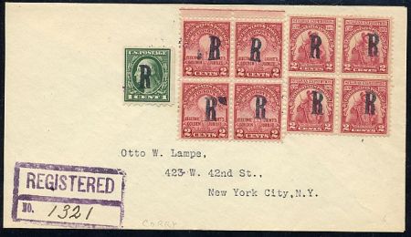 US Pennsylvania, Corry 655, 657  Fancy Cancel Cover, R