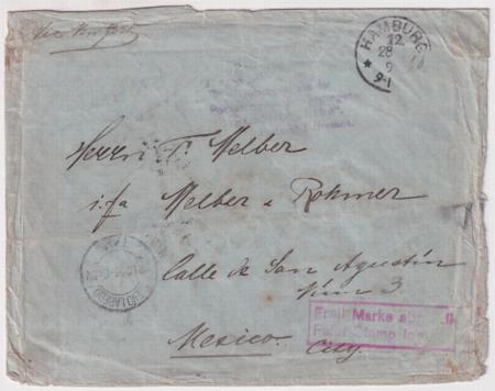 Germany / Mexico 1895 SS Elbe Ship Wreck