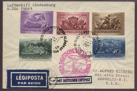 Hungary 1936 8th North America Flight