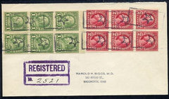 US Pennsylvania, Corry 554a, 632a Fancy Cancel Cover, Star in Rectangle