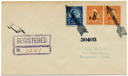 US Pennsylvania, Corry 637, 638 Fancy Cancel Cover, Arrow, Hand