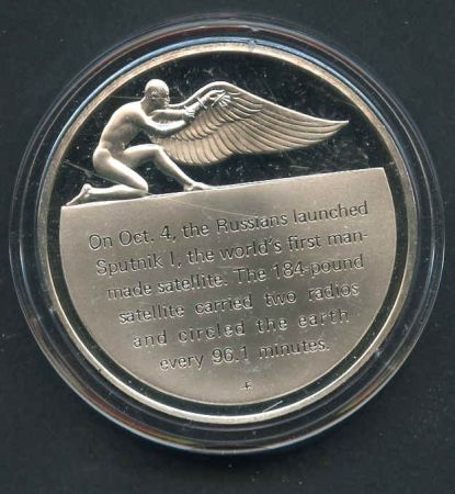 Space Achievement Silver Medal  Sputnik l