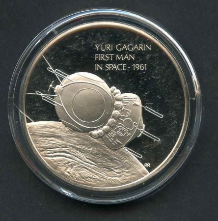 Space Achievement Silver Medal  Yuri Gagarin