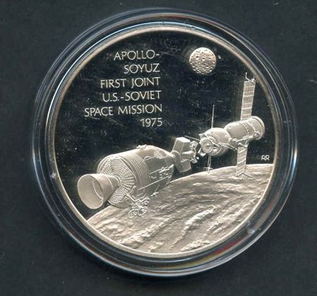 Space Achievement Silver Medal  Apollo Soyuz