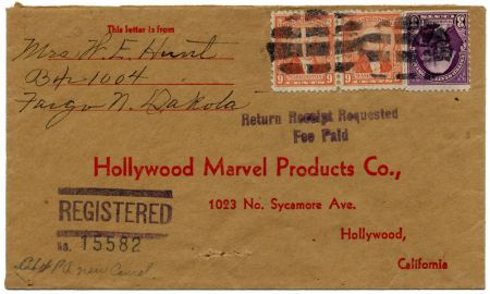 US North Dakota, Fargo 714, 720 Fancy Cancel Cover