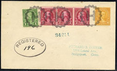 US Wisconsin, Hilbert 599, 632, 642 Fancy Cancel Cover