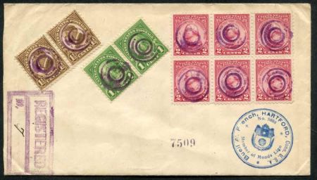 US Illinois, Henton 632, 633, 689 Fancy Cancel Cove, Circles