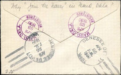 US Oklahoma, Maud 632, 638, 642 Fancy Cancel Cover, Navy