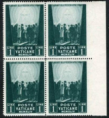Vatican 99 Error Block F - VF NH Imperf at Right