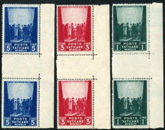 Vatican 99 - 101 Block of 16 with Control Number