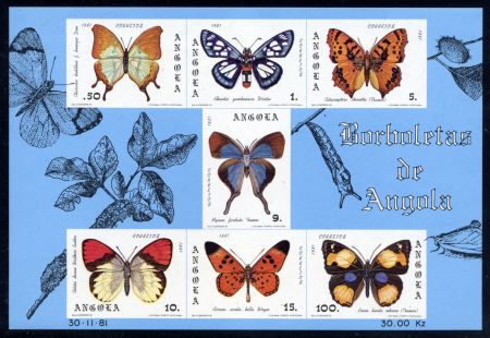 Angola 653a S/S NH Butterflies