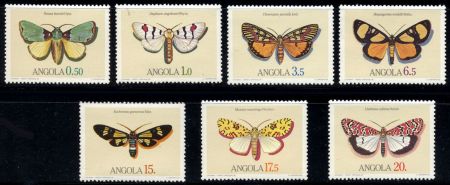 Angola 675 - 681 NH Butterfly set of 7