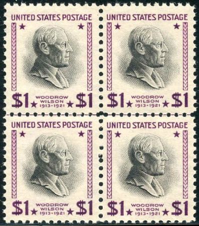 US 832b NH VF Block of 4 Weiss Cert