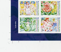 Marshall Is. 854 Imperf Block of 4, Fairy Tales