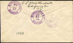 US New Jersey, Edgewater 552, 553, 554, 685, 690 Fancy Cancel Cover, "R" in Circle
