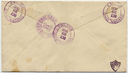 US Ohio, Osborn 552, 553, 681 Fancy Cancel Cover, Star