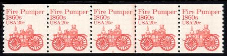 US 1908 F - VF NH Plate Number 11 PNS of 5 cv 75.00