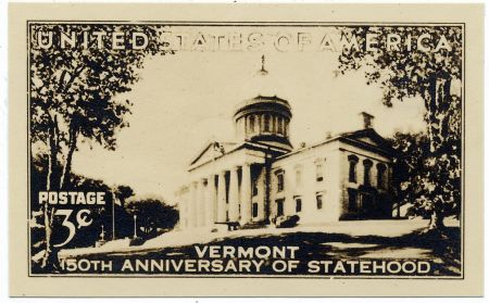 US 903 Photo Essay Vermont Statehood, Proposed design