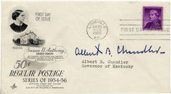 US 1051 Autographed Cover Gov Albert Chandler of Kentucky