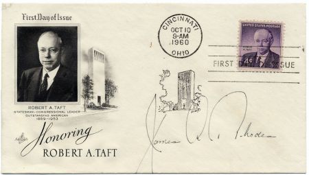 US 1161 Autographed Cover, Gov. of Ohio, James Rhodes