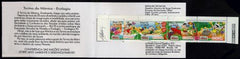 Brazil 2373a Booklet with Strip of 4, Butterflies, Birds, Flowers