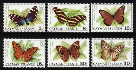 Cayman Is. 386 - 391 NH Butterflies