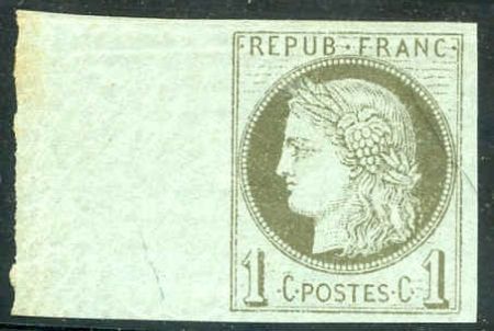 France 38a XF NH Wide left margin single