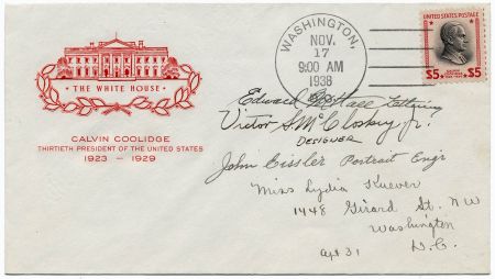 US 834 FDC signed by the Designers and Engravers