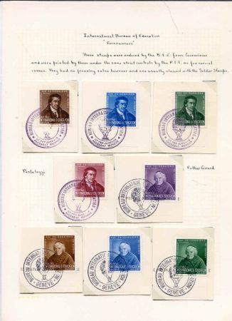 Switzerland BIE Forerunners Complete set I-IV and V-VIII