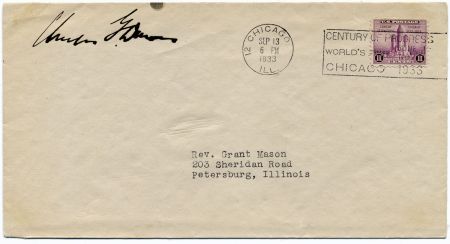 US 729 Cover Signed by Vice President Charles G. Dawes