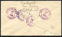 US California, Oakland 498, 512, 645, 683, U429 Fancy Cancel, Airplane