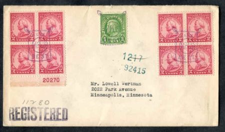 US Minnesota, Minneapolis 632, 689 Fancy cancel Cover