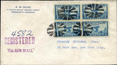 US Arizona, Prescott 650 Fancy Cancel Cover