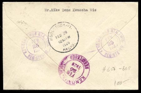 US Wisconsin, Kenosha 645, 650 Fancy Cancel Cover