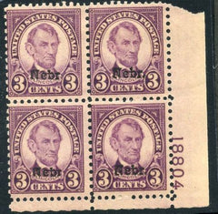 US 672 JF LH Plate Block 18804 LR  cv 220.00