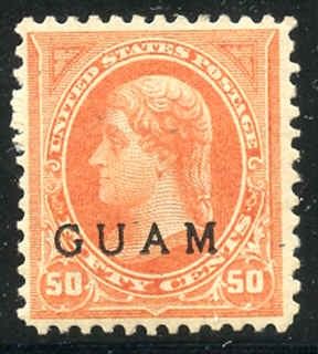 US Guam 11 Possessions VF LH cv 350.00