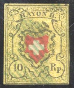 Switzerland 8 Used F - VF Type 30E cv $90