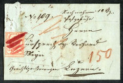 Switzerland 11 on Used Cover, full letter cv $1,700