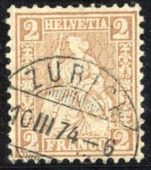 Switzerland 52a VF - XF Used cv $275