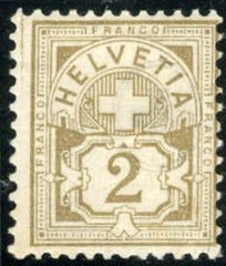 Switzerland 77 Ave - F Typical Centering NH White Paper Control Mark A